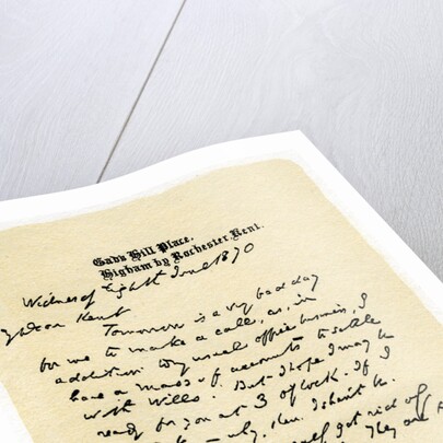 A hand-written letter by Anonymous