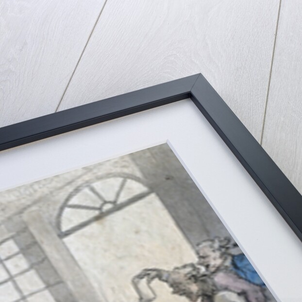 A portly gentleman looking through a telescope by Anonymous