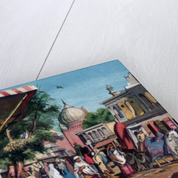 A street at the back of Jami Masjid, Delhi, India by William Carpenter