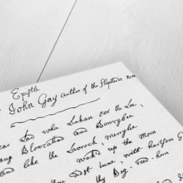 A letter from Allan Ramsay to John Gay by Anonymous