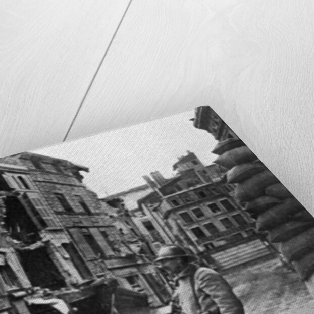 Garrison of French soldiers and firemen, Verdun, France, First World War by Anonymous