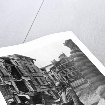 Garrison of French soldiers and firemen, Verdun, France, First World War by Anonymous