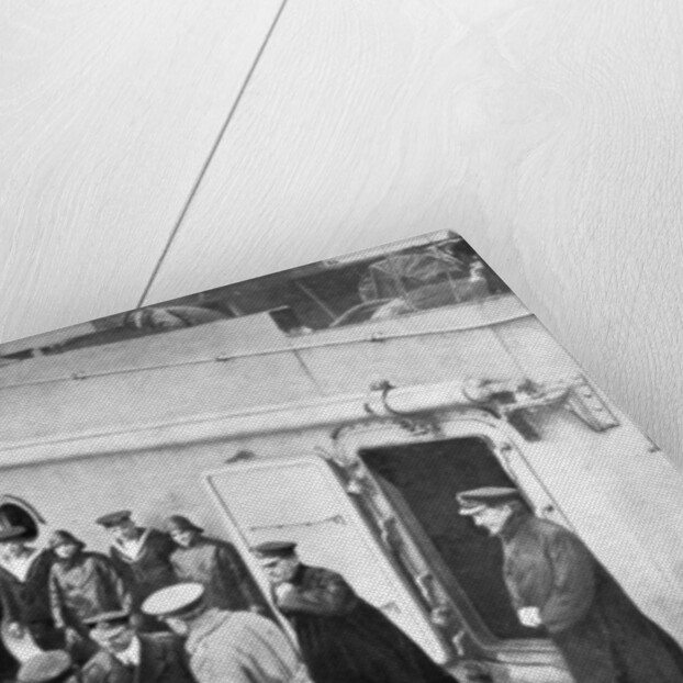 Admiral Jellicoe's farewell to Lord Kitchener, First World War by Anonymous