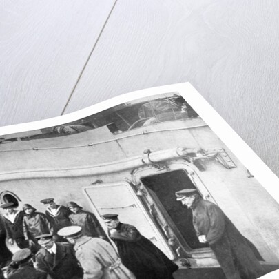 Admiral Jellicoe's farewell to Lord Kitchener, First World War by Anonymous