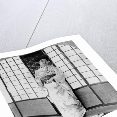 A tea house girl by Erdmann & Schanz