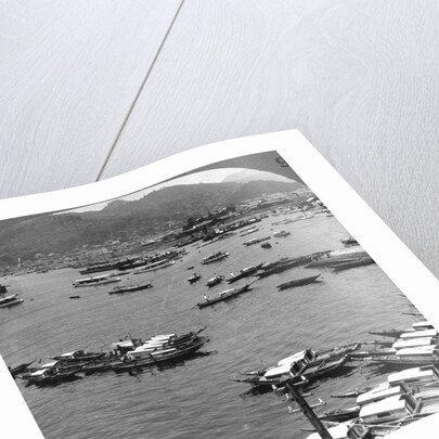 Looking north over vessels in the port of Nagasaki, Japan by Underwood & Underwood