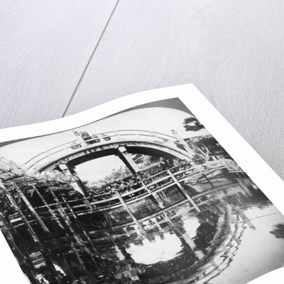 A semi-circular bridge in Japan by Underwood & Underwood