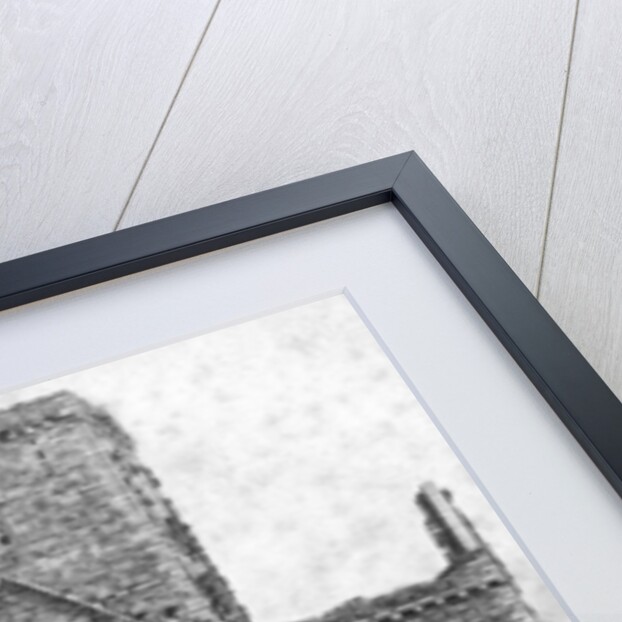 Ruins of the cathedral and St Martin's Cross, Iona, Argyll and Bute, Scotland by George Washington Wilson