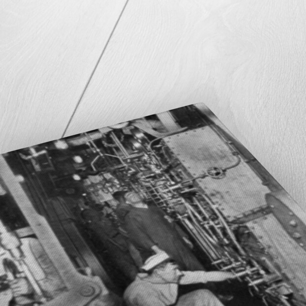 A warship's boiler room, First World War by Anonymous