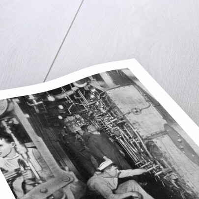 A warship's boiler room, First World War by Anonymous