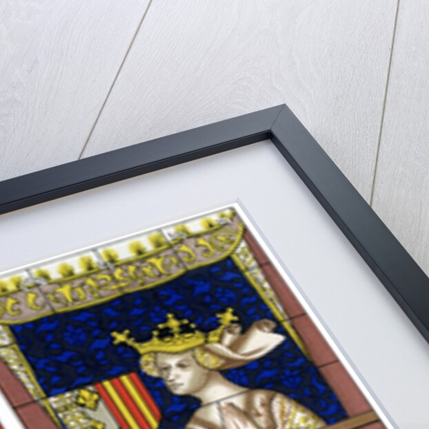 Fragment of a stained glass window in Le Mans Cathedral, Mans, France by Franz Kellerhoven