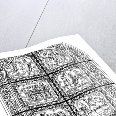 Stained glass window, Bourges Cathedral, Bourges, France by Hauger