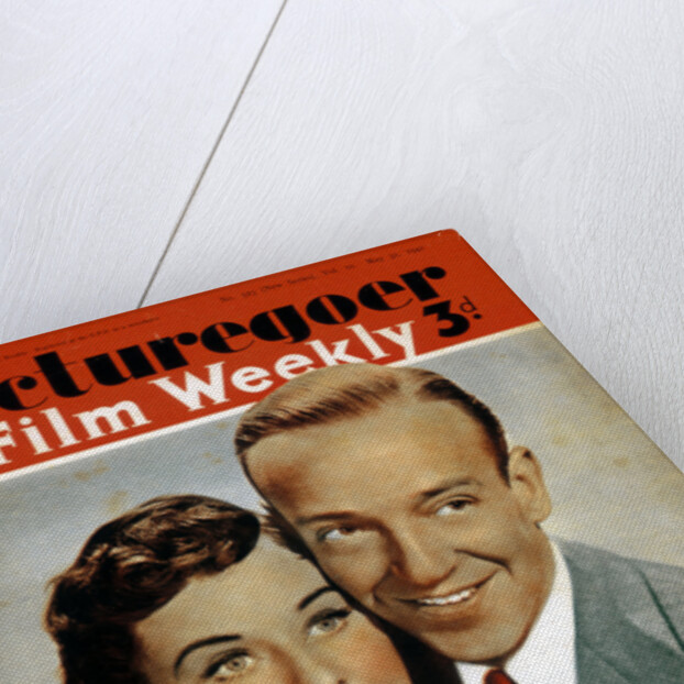 Fred Astaire (1899-1987) and Paulette Goddard (1910-1990), actors by Anonymous