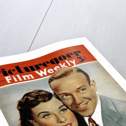 Fred Astaire (1899-1987) and Paulette Goddard (1910-1990), actors by Anonymous