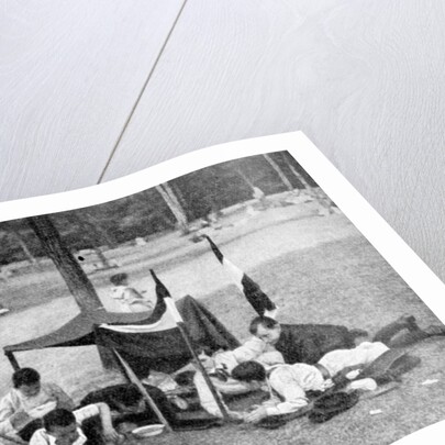 Boys camping, Berlin, Germany by Anonymous