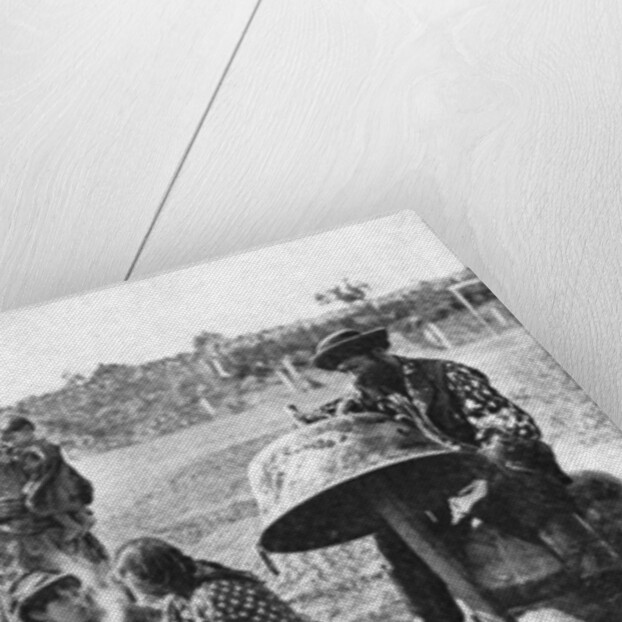Gypsies mending a family cauldron, Hungary by AW Cutler