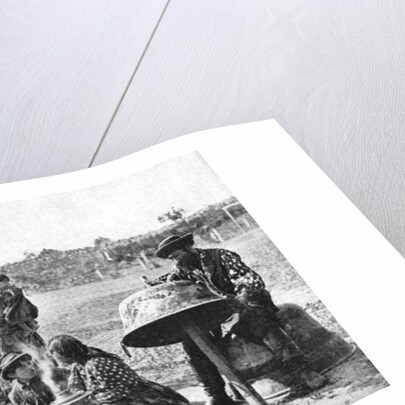 Gypsies mending a family cauldron, Hungary by AW Cutler