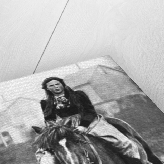 A milkmaid on her morning round, Iceland by Anonymous