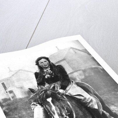 A milkmaid on her morning round, Iceland by Anonymous