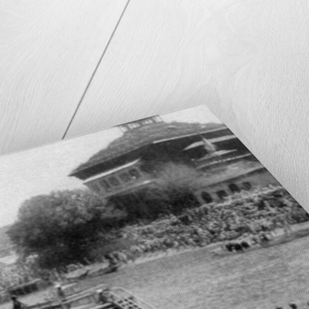 A state barge of a Maharaja, Kashmir's royal capital, India by GT Bookless