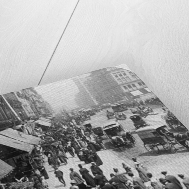 A street scene in Chicago, Illinois, USA by Underwood & Underwood