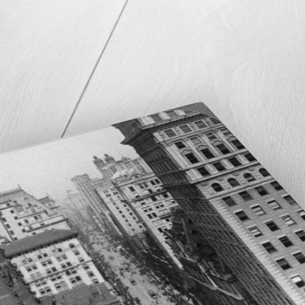 From the Empire building past Trinity Church up Broadway by Underwood & Underwood