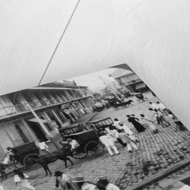 Rosario Street and Binondo Church as seen from Pasig River, Manila, Philippines by Underwood & Underwood