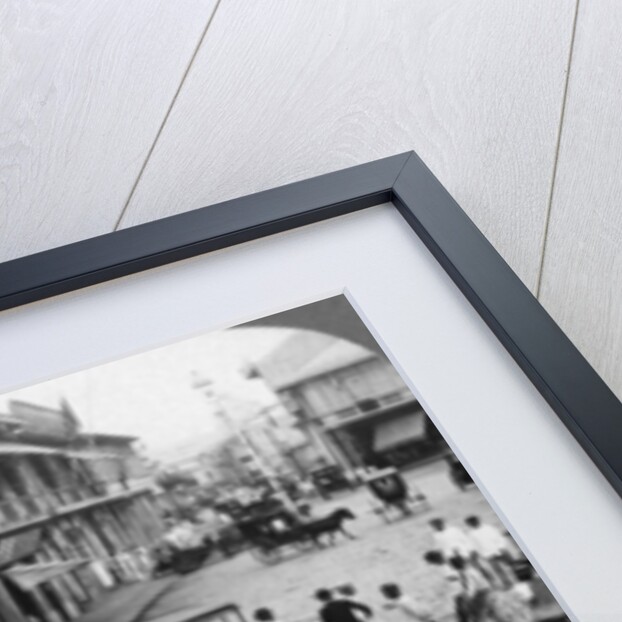 Rosario Street and Binondo Church as seen from Pasig River, Manila, Philippines by Underwood & Underwood