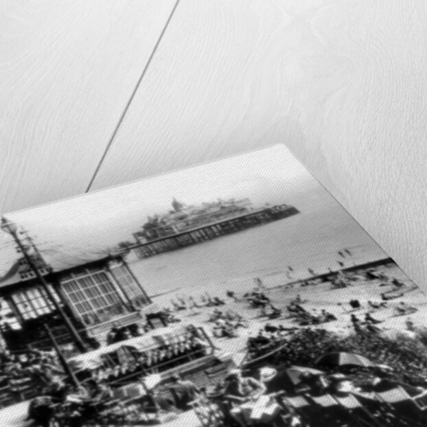 The bandstand and pier, Eastbourne, East Sussex by E Dennis