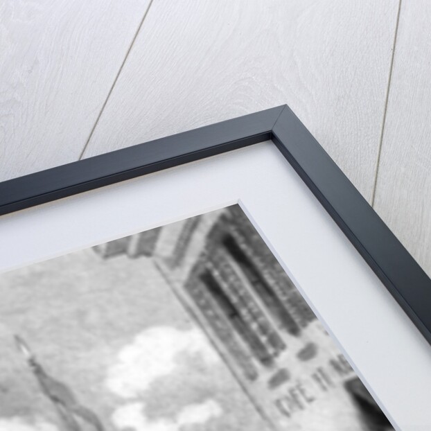 'Uhlans demanding refreshments from Belgian villagers', First World War by Anonymous