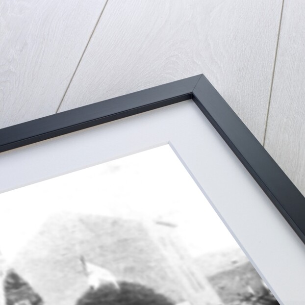 Officers in the Hussars, Chaussee de Louvain, Brussels, First World War by Anonymous