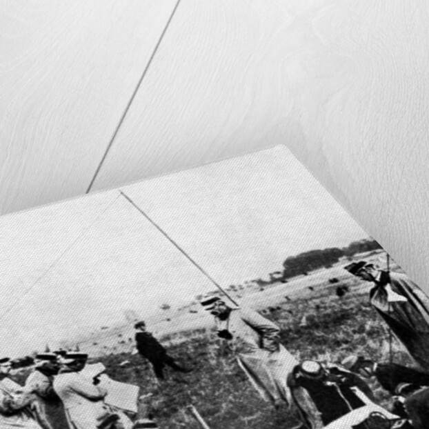 Company of German scouts receiving telephone instructions, First World War by Anonymous