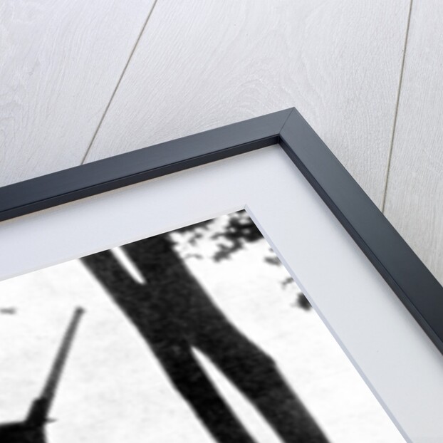 'Grey dawn on the battlefield, British cavalry, Belgian frontier', First World War by Anonymous