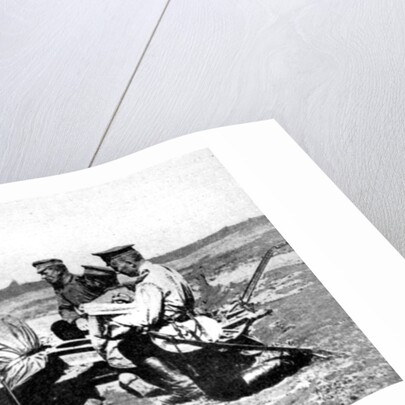 Russian Howitzer at practice fire, First World War by Anonymous