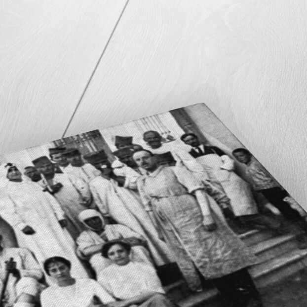 Wounded soldiers being cared for by the Serbian Red Cross, First World War by Anonymous