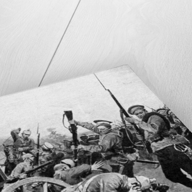 Cossack attack on German troops, East Prussia, First World War by Anonymous