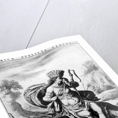 Allegorical view of America by Cornelis de Visscher