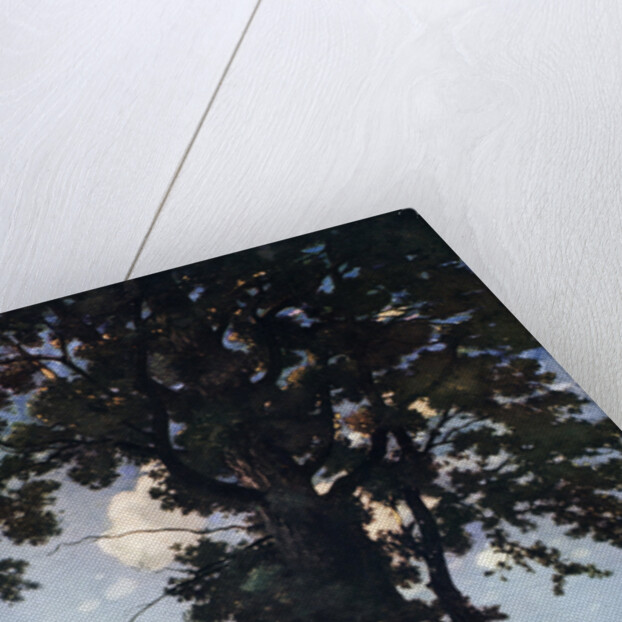 Oak trees in Chateaunenard, France by Henri-Joseph Harpignies