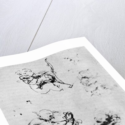 Studies for a 'Madonna Del Gatto' by Leonardo Da Vinci