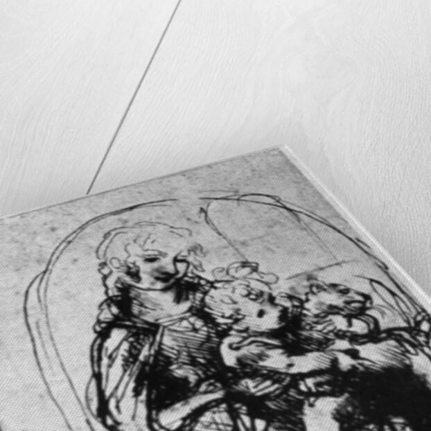 Studies for a 'Madonna Del Gatto' by Leonardo Da Vinci