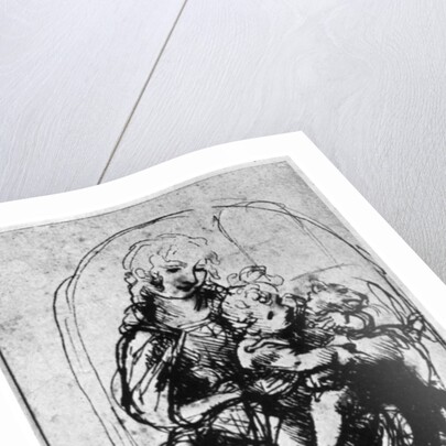 Studies for a 'Madonna Del Gatto' by Leonardo Da Vinci