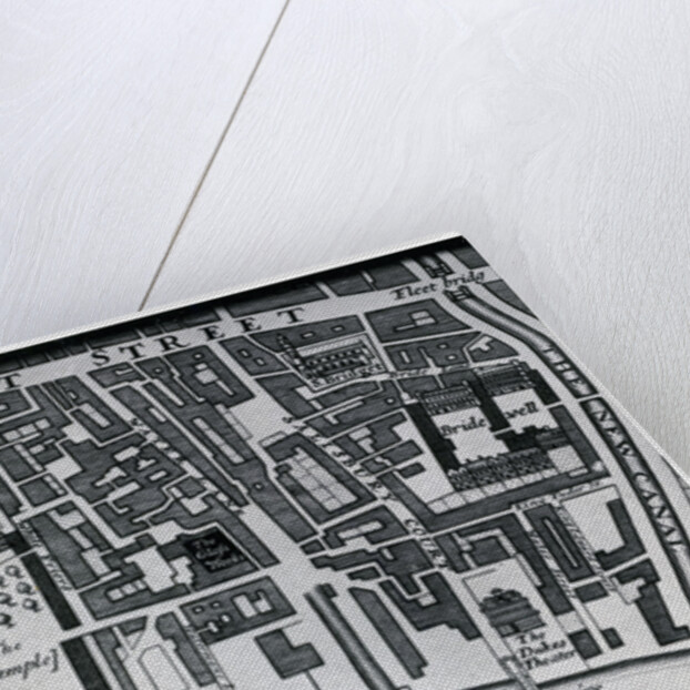 Map of London featuring Whitefriars by Morden & Lea