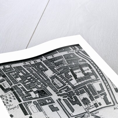 Map of London featuring Whitefriars by Morden & Lea