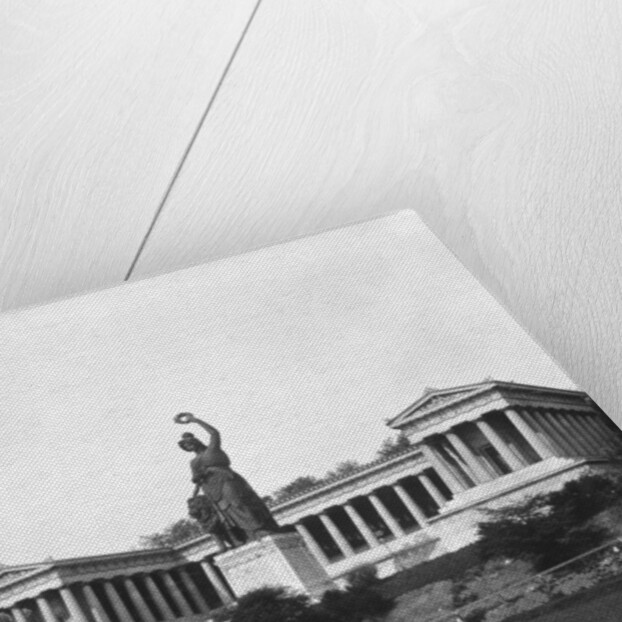 The Ruhmeshalle and Bavaria statue, Munich, Germany by Wurthle & Sons