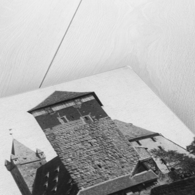 The Quintagonal tower (Funfeckiger Thurm), Kaiserstallung, Nuremberg, Germany by Wurthle & Sons