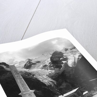 A monument in Stilfserjoch Strasse, Weisse Knott, Tyrol by Wurthle & Sons