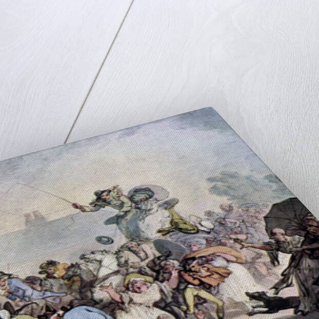 A Squall in Hyde Park by Thomas Rowlandson