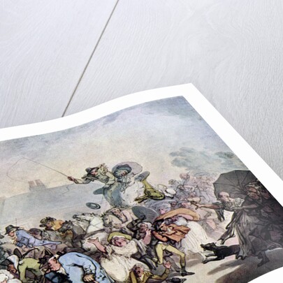 A Squall in Hyde Park by Thomas Rowlandson