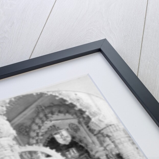 Interior of the temple of Babulnath, Bombay, India by BW Kilburn