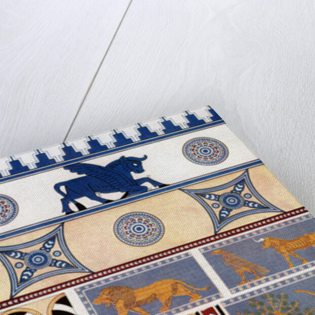 Assyrian brick and tile design by Anonymous